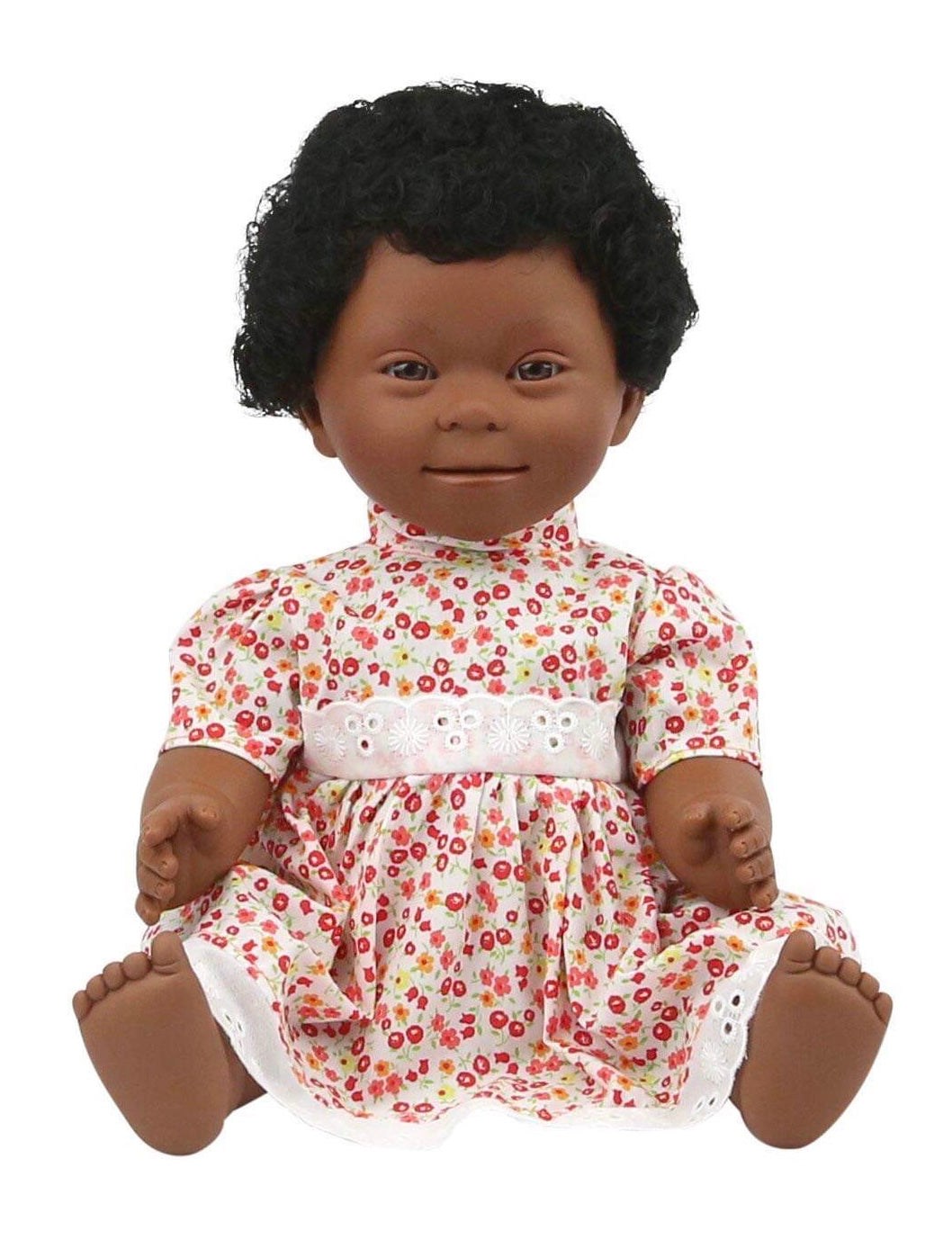 Belonil- African girl doll with Down Syndrome features